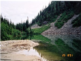 On the edges of upper lake, Statlu Lake 2001-08.